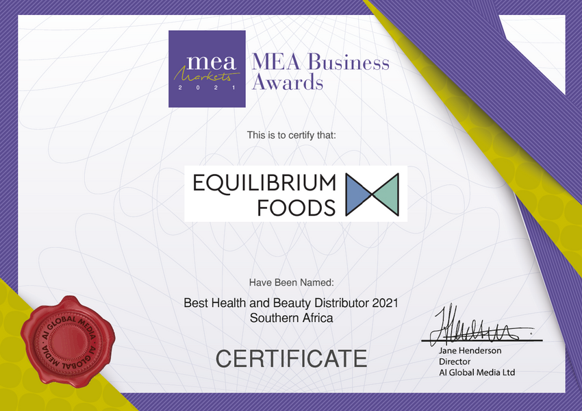 Equilibrium Foods Wins Big at MEA Business Awards